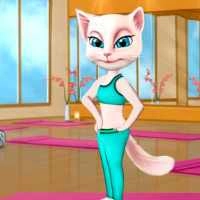 Fynsy: Yoga With Talking Angela game screenshot