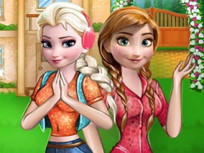 Frozen Sisters Barbecue Party game screenshot